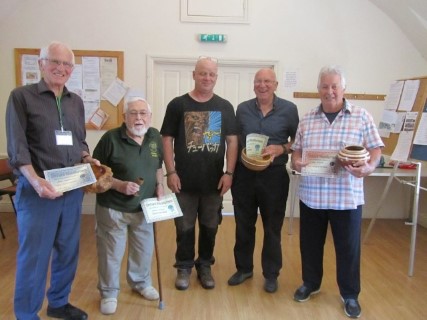 The july winners with Andy Coates